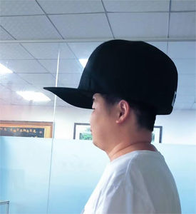 โรงงานขายส่งหมวกเบสบอลแบบใหม่สั่งทำได้ 6 แผง ขนาดใหญ่ ปีกแบน ทรงโอเวอร์ไซส์ - Product Image 5