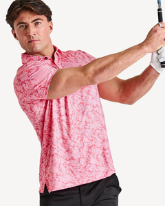 Polo de golf pour homme en maille respirante, coupe ajustée, extensible dans les 4 sens, avec impression de logo personnalisée de haute qualité, MOQ faible - Product Image 3