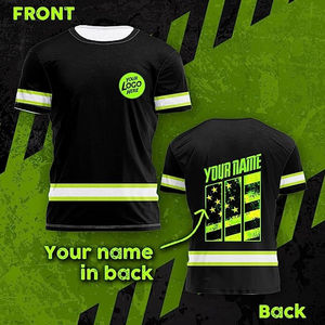 Ropa Estampado reflectante Camisetas Camisa de manga larga Venta al por mayor Camiseta de seguridad de alta visibilidad Manga corta Secado rápido - Product Image 2