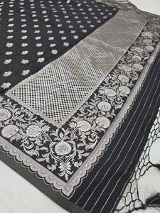 Sari de mariage et de fête de qualité supérieure, best-seller, design exclusif, classique, traditionnel, pour mariée indienne et pakistanaise - Product Image 3