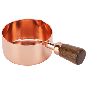 Latest Classic Copper Tea & Coffee Scoop <b>Spoon</b> Kitchen Tools with Wood Handle Handicrafts Durable Metal Material - Product Image 5