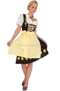Dirndl de Última Moda, Diseño Personalizado, Dirndl Bávaro Tradicional para Mujer, Patrón Sólido, Prendas para Oktoberfest, Ropa Ligera de Calle - Product Image 6