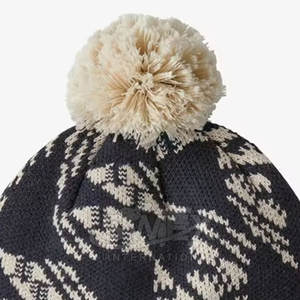 Fashion Winter Knitted Bobble Beanie Hat Soft Acrylic Bobble Beanie For Adults In Wholesale Price - Product Image 6