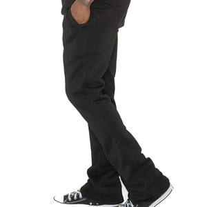 Pantalon de survêtement évasé avec logo personnalisé Streetwear Pantalon de survêtement évasé respirant avec cordon de serrage de bonne qualité pour hommes vente en gros - Product Image 3