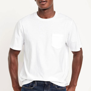 T-shirts design personnalisé 100% coton T-shirt style été uni de haute qualité pour hommes - Product Image 2
