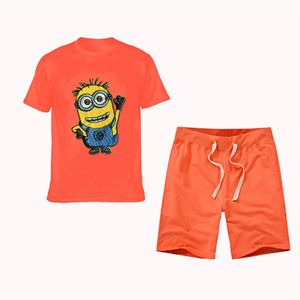 Conjunto de pantalones cortos y camisetas para correr de verano 100% de algodón de alta calidad para hombre, conjunto de 2 piezas de talla grande transpirable con logotipo personalizado - Product Image 2
