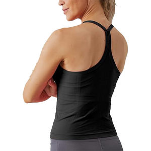 High Quality <b>Built</b> <b>In</b> <b>Bra</b> Workout Tank <b>Tops</b> Shift Light Strappy <b>Built</b> <b>in</b> <b>Bra</b> Yoga Tank Womens Sports Tank <b>Top</b> - Product Image 2