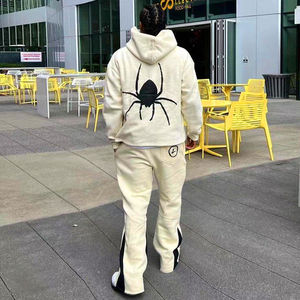 Conjunto de ropa deportiva unisex de 2 piezas ajustado a medida, chándal Vintage para correr con técnicas de diamantes de imitación estampados para el ejercicio de verano - Product Image 2