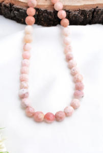 โอปอลสีชมพูธรรมชาติ 7 มม. ทรงกลมเว้า สำหรับทำเครื่องประดับชั้นดี - Product Image 3