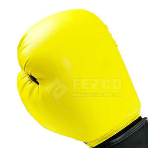 Gants de boxe en cuir pour hommes avec logo au design personnalisé avec évacuation de l'humidité et fermeture à crochet et boucle pour l'entraînement - Product Image 5