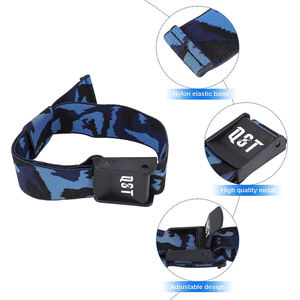 Bandes d'entraînement BFR à motif camouflage (coton élastique antidérapant) pour les bras, les jambes, la restriction du flux sanguin, la sécurité en fitness - Product Image 2