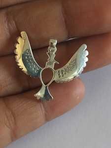 2025 S925 Sterling Silver Semi Mount Customizable Flying Bird on Empty Mountain Base Stone Inlay CZ Jewelry Finding Component - Product Image 2