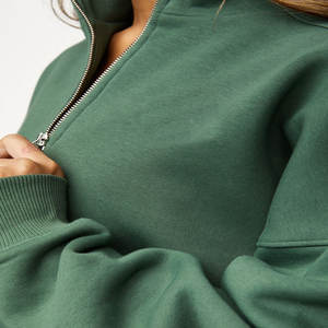 Ensemble de survêtement d'hiver décontracté pour femme, coupe classique, uni, col à capuche, vêtements d'entraînement, logo personnalisé, bon matériau, lavé, meilleur prix - Product Image 4