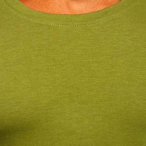 Camisetas de Hombre OEM 35% Poliéster 65% Algodón, Lisas, Estilo Urbano, con Logotipo Personalizado, Impresión Digital, Color Sólido, para Verano - Product Image 4