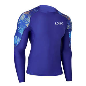 Factory Price Best Selling Custom Quick Dry Breathable Eco-Friendly Rash Guard Unisex <b>Compression</b> <b>Shirt</b> Spandex/Polyester Rash - Product Image 2