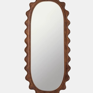 Espejo de Madera con Diseño Ondulado - Product Image 1