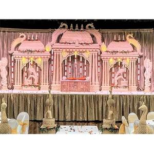 Tradicional Manavarai Pavo Real Boda Mandap Grand South Indian Wedding Pavo Real Mandap South Wedding Pavo Real Manvarai Mandap - Product Image 1