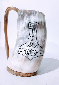 Mug en verre écologique de qualité supérieure, design animal classique, technique polie pour les boissons chaudes ou froides, artisanat naturel - Product Image 4