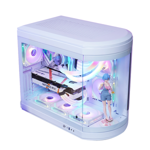 Chơi <span class=keywords><strong>game</strong></span> <span class=keywords><strong>PC</strong></span> Vỏ cong kính chơi <span class=keywords><strong>game</strong></span> trường hợp máy tính ATX chơi <span class=keywords><strong>game</strong></span> <span class=keywords><strong>PC</strong></span> trường hợp màu trắng cao cấp máy tính để bàn tùy chỉnh CPU Khung máy tính - Product Image 5