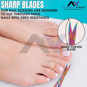 Tijeras para Uñas de Primera Calidad, Diseño Resistente a la Oxidación, Tijeras Multiusos para Dar Forma a las Uñas con Precisión, Recortar el Cabello y el Cuidado de las Cutículas - Product Image 5