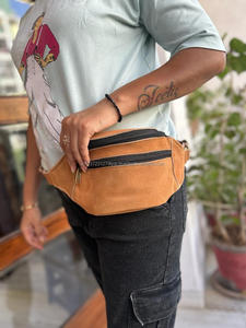 กระเป๋าคาดเอวหนังนิ่มแท้ใช้ได้ทั้งชายและหญิงกระเป๋าคาดเอวมีหลายกระเป๋ากระเป๋าสายคาดเอวปรับได้อเนกประสงค์ - Product Image 2