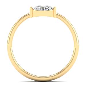 Anillo de Compromiso REYES de Lujo en Oro Amarillo Sólido de 14K/18K con Moissanita VVS para Mujer, Hecho a Mano, Certificado por GRA, Joyería Fina - Product Image 4