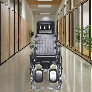 Fauteuils roulants pliants simples fabriqués à bas prix fauteuil roulant médical inclinable pour paralysie cérébrale - Product Image 2