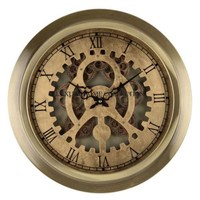 Jam dinding logam besar elegan dengan desain modern berani sempurna untuk interior kontemporer dan gaya industri