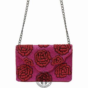 Colorido hecho a mano con cuentas embrague diseñador cadena Correa monedero proveedor al por mayor bolsas de fiesta a granel - Product Image 4