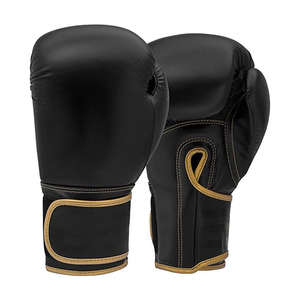 High Quality Sport Black Leather 100% Pure Leather Cowhide <b>Boxing</b> <b>Gloves</b> 120z Muay Thai <b>Kick</b> Custom Logo <b>Boxing</b> <b>Gloves</b> 2025 - Product Image 1