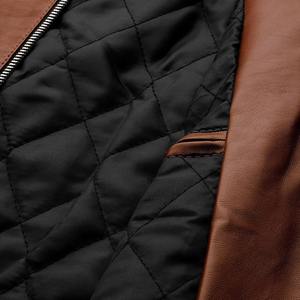 Best Selling Men Fashion Leather <b>Jacket</b> High Quality Durable Lightweight Leather Inner Silk Original Leather <b>Jacket</b> Men - Product Image 6