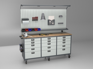 Gabinete de Herramientas Modular de Sobremesa, Banco de Trabajo de Alta Calidad para Taller, Recubrimiento Electrostático en Polvo, Multiusos, OEM - Product Image 2