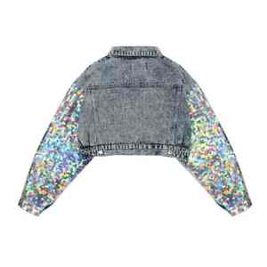 Custom Color Denim <b>Jacket</b> <b>Men</b> Autumn Fashion Cool Trendy <b>Mens</b> Jean <b>Jackets</b> <b>Casual</b> Coat Outwear Stand Collar Denim <b>Jackets</b> - Product Image 2