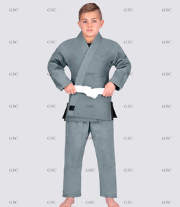 Uniformes de jiu-jitsu brésilien unisexe pour enfants Kimonos vierges de haute qualité en coton Services OEM pour garçons et filles - Product Image 3