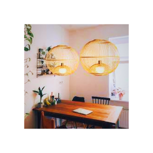 Pantalla de mimbre, luz colgante asiática de buena calidad, decoración de Hotel, artesanía, tamaño personalizado, Color personalizado, fabricante de Vietnam - Product Image 2