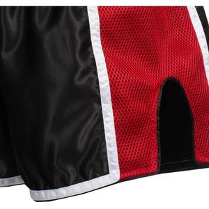 กางเกงมวยไทยผู้ชาย ผ้าฝ้าย ยืดหยุ่น น้ำหนักเบา ระบายอากาศ แห้งเร็ว คุณภาพสูง ทรงขาสั้น เอวกลาง ปักตัวอักษร - Product Image 6