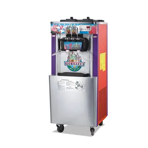 तीन फ्लेवर सॉफ्ट सर्व मशीन मिनी सॉफ्ट सर्व आइसक्रीम मशीन सॉफ्ट आइसक्रीम फ्लेवर के साथ