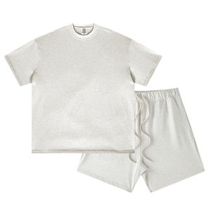 Conjunto de Camiseta y Pantalones Cortos de Verano para Hombre OEM/ODM, Bordado Ligero Unisex, Personalizado, de Algodón Grueso, para Maternidad - Product Image 3