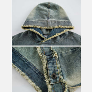 Sweat à capuche Ninja zippé en coton uni de haute qualité pour homme, style streetwear hiver, design 2025, personnalisé, 430 g/m², respirant - Product Image 3