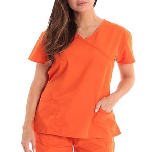 Uniforme d'infirmière de qualité supérieure à manches courtes, taille plus, décontracté, en coton, design en maille, couleurs confortables, uniforme d'infirmière de haute qualité - Product Image 6