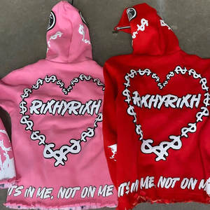 Sweat à capuche tendance style urbain Doublure en satin Doux brossé à l'intérieur Confortable et chaud Sweat en polyester - Product Image 2