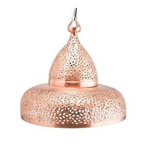 Suspension marocaine en métal Plafonniers en fer avec design coupé en cuivre aspect antique - Product Image 6