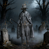 Crâne Animatronique Horreur Squelette Modèle Plastique Électrique Effet Terrifiant pour Intérieur Fêtes d'Halloween Pâques Festivals Moderne Clignotant Durable