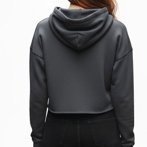 Haut à capuche pour femme, fabrication OEM sur mesure, en tissu polaire doux, coupe décontractée, parfait pour le streetwear, les tenues décontractées et quotidiennes - Product Image 2