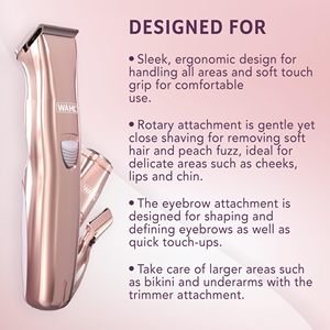 Depiladora Corporal 3 en 1 para Mujer, Depiladora Facial, Afeitadora Rotatoria, Moldeadora de Cejas en Una Sola Herramienta Práctica - Product Image 2