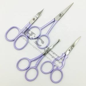 Tijeras con logotipo de acero inoxidable personalizables para manicura, Tijera para cutículas, hoja recta, mango afilado para dedos, diseño sostenible - Product Image 3