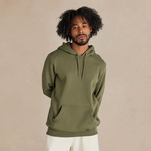 Sweats à capuche en molleton pour hommes avec logo personnalisé, sweats à capuche en molleton de coton personnalisé, sweats à capuche épais en molleton français - Product Image 3