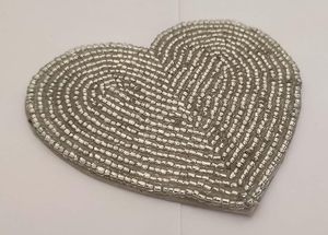 36" Glass Beaded Dining <b>Table</b> <b>Coaster</b> High Quality Hand Beaded Work With Custom Floral Design Low Price <b>Coaster</b> for Christmas - Product Image 2