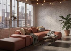 Sofá Seccional en Forma de L de Lujo OPULENCE |   Sofá Modular de Esquina de Alta Gama |   Sofá Tapizado para Vestíbulo de Hotel de Diseño - Product Image 5