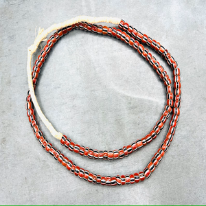 Cuentas de comercio veneciano Vintage, pequeñas cuentas de vidrio a rayas, forma ovalada, todos los colores, pulsera, suministros de joyería, venta al por mayor - Product Image 3